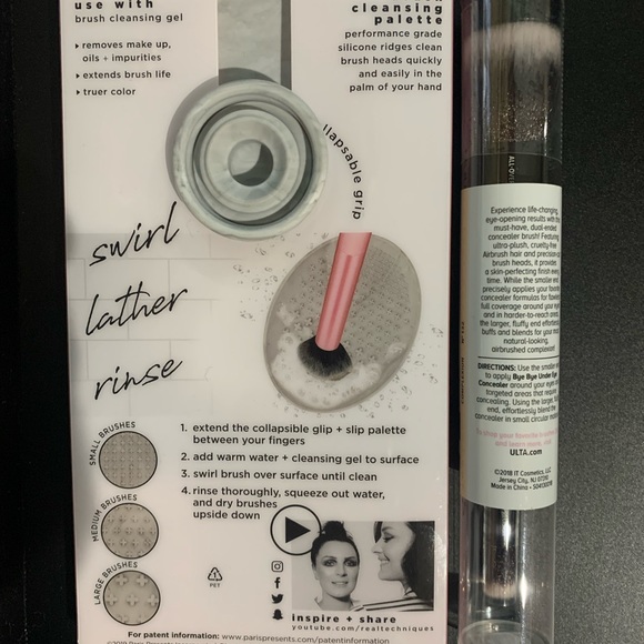 ✨HOST PICK✨ IT brush and Real Techniques brush cleaning palette set - Picture 2 of 6